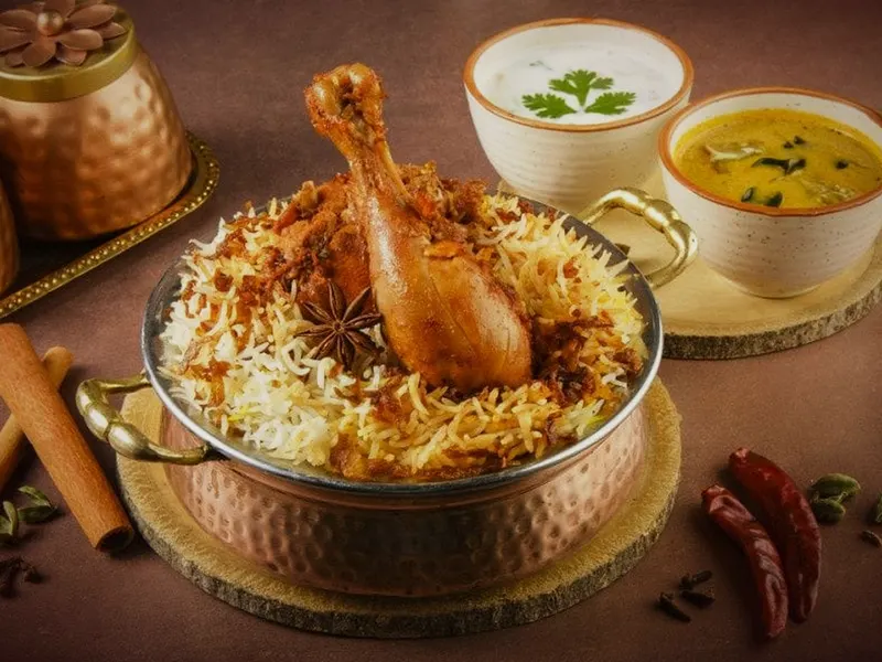 Classic Hyderabad Chicken Dum Biryani