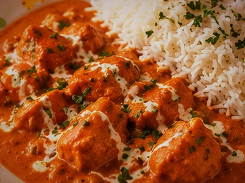 Mini Butter Chicken with Rice