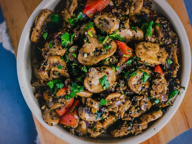 Mushroom Pepper Fry