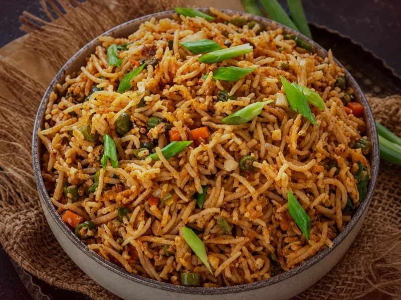Schezwan Egg Fried Rice