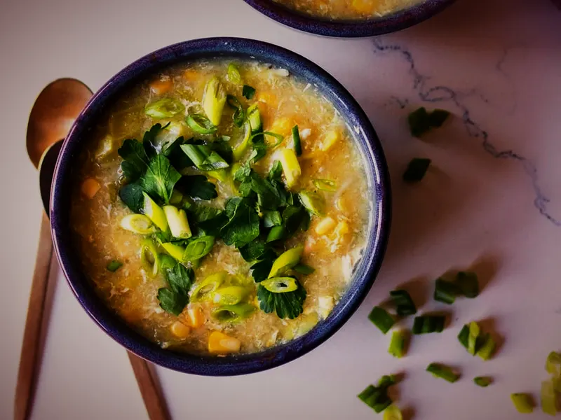 Sweet Corn Chicken Soup
